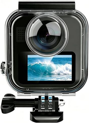 Touchscreen Waterproof Case for GoPro MAX 360 (2025) Camera | 25M/82FT Underwater Diving Protective Shell for Go Pro Max 360 2025 Accessories,Not Compatible with Gopro MAX 360 2019/MAX 2 in Kuwait
