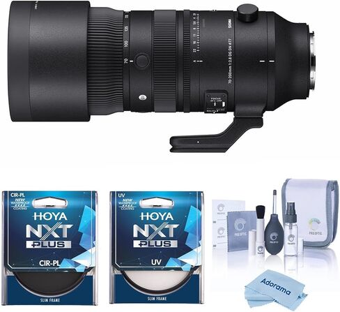 Sigma 70-200mm f/2.8 DG DN OS Sports Lens for L Mount, Bundle with Hoya 77mm UV and CPL Filters in Kuwait