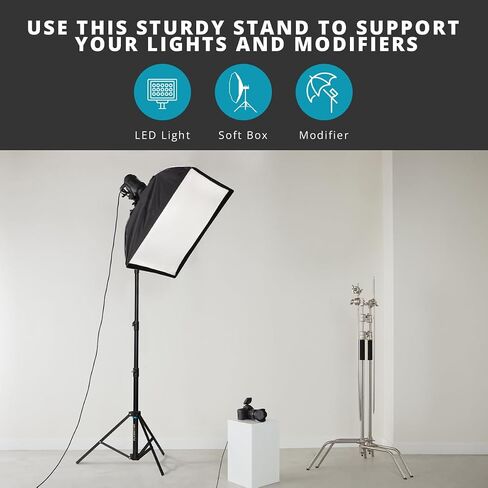 Flashpoint Pro Heavy-Duty Air-Cushioned Auto Light Stand (9') in Kuwait