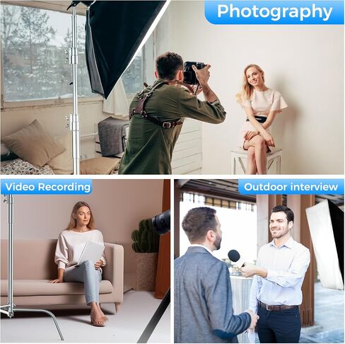 Hagibis C Stand Adjustable Heavy Duty Tripod Stand with 100% Stainless Steel, Photography light Stand for Studio Softbox, Monolight, Reflector, Max Height: 10.5ft/320cm (Extension Arm Not Included) in Kuwait