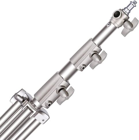 NEEWER 102"/2.6m Stainless Steel Light Stand, Spring Cushioned Heavy Duty Photography Tripod with 1/4" to 3/8" Universal Screw Adapter for Strobe, LED Video Lighting, Ringlight, Monolight, Softbox in Kuwait
