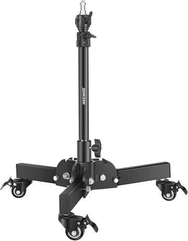 NEEWER Pack of 2 Heavy Duty Light Stands with Wheels, 2.4 Feet Max. Height, Foldable Tripod for Low Angle Shooting, Lighting Stand for Softbox, Monolight and Other Photography Equipment, ST72 in Kuwait