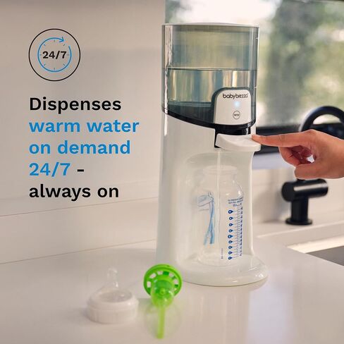 Baby Brezza Instant Baby Bottle Maker with 3 Temperature Settings for Formula Warming, 50oz Tank Capacity, 24/7 Warm Water Dispenser, Electric Kettle Alternative in Kuwait