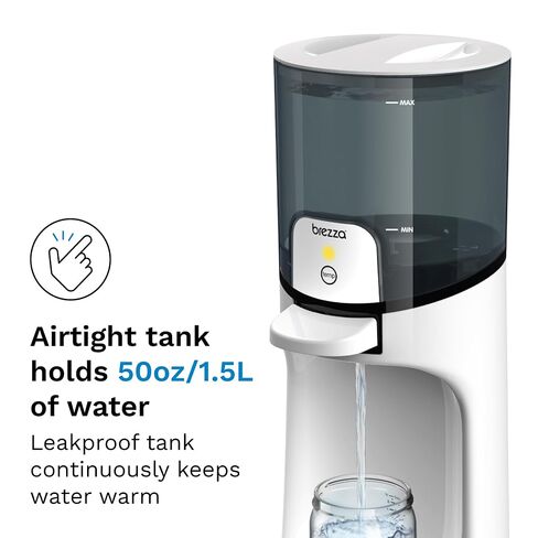 Baby Brezza Instant Baby Bottle Maker with 3 Temperature Settings for Formula Warming, 50oz Tank Capacity, 24/7 Warm Water Dispenser, Electric Kettle Alternative in Kuwait