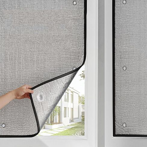 Aluminum Foil Sunscreen Insulation Film,Blackout Privacy Window Film,Balcony Glass Reflective Heat Control Window Tint(85x150cm/33''x59'') in Kuwait