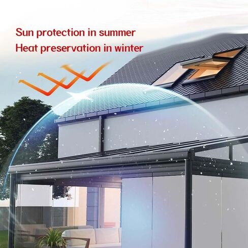 Double Aluminium Insulation Foil,Heat Reflective Window Film,Sunscreen Foil Heat Blocking Window Tint(Silver,120x100cm/47.2x39.4in) in Kuwait