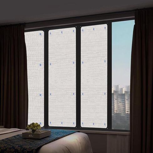 Total Blackout Privacy Reflective Window Film,Thermal Insulation Shield,Aluminum Foil Sun Visor(30x60cm/12''x24'') in Kuwait