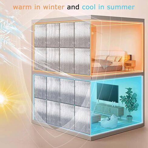 Total Blackout Privacy Reflective Window Film,Thermal Insulation Shield,Aluminum Foil Sun Visor(30x60cm/12''x24'') in Kuwait