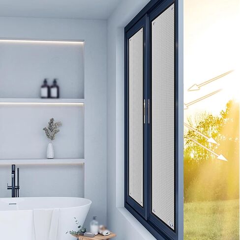 Thermal Insulation Reflective Film,Privacy Film for Glass Windows,Heat Control Window Tint(30x170cm/12''x67'') in Kuwait