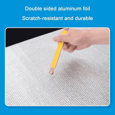 Thermal Insulation Reflective Film,Privacy Film for Glass Windows,Heat Control Window Tint(30x170cm/12''x67'') in Kuwait