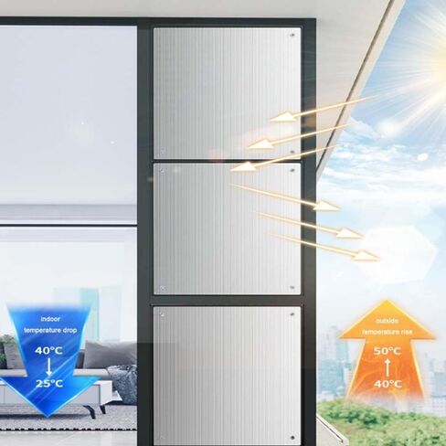 Aluminium Insulation Foil,Window Film Heat Reflector,Blackout Window Cover,No Glue NO Stick(Black,130x100cm/51.2x39.4in) in Kuwait