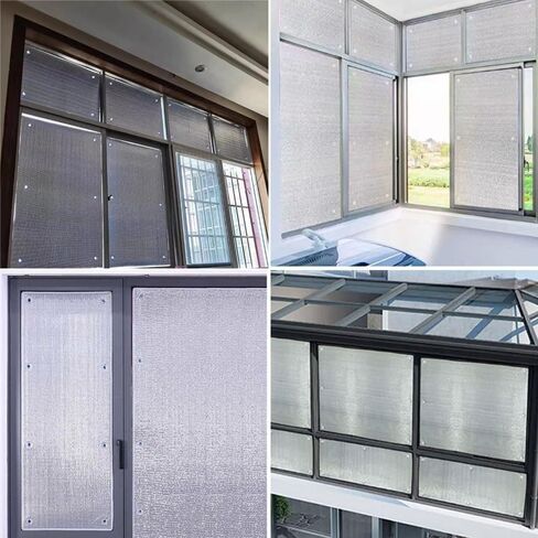 Aluminium Insulation Foil,Window Film Heat Reflector,Blackout Window Cover,No Glue NO Stick(Black,130x100cm/51.2x39.4in) in Kuwait