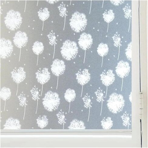 Window Privacy Film Glass Stickers, Blowball Removable Static Non-Adhesive for Doors Home Living Room for Room(45x200cm) in Kuwait