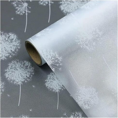 Window Privacy Film Glass Stickers, Blowball Removable Static Non-Adhesive for Doors Home Living Room for Room(45x200cm) in Kuwait
