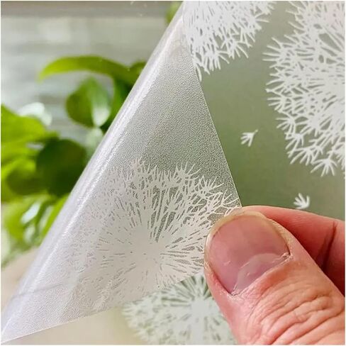 Window Privacy Film Glass Stickers, Blowball Removable Static Non-Adhesive for Doors Home Living Room for Room(45x200cm) in Kuwait