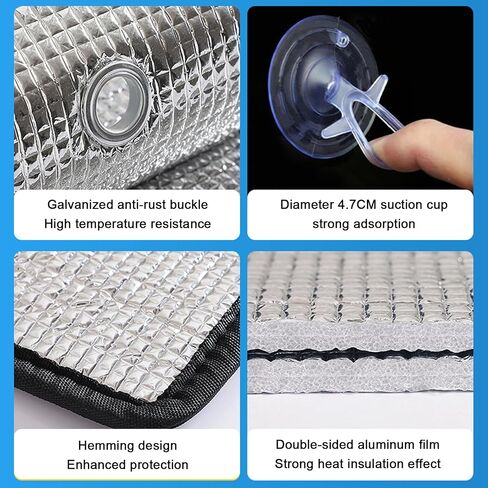 Aluminum Foil Thermal Insulation Reflective Window Film,Privacy Film for Glass Windows,Heat Control Window Tint Film(35x50cm/13.8''x20'') in Kuwait
