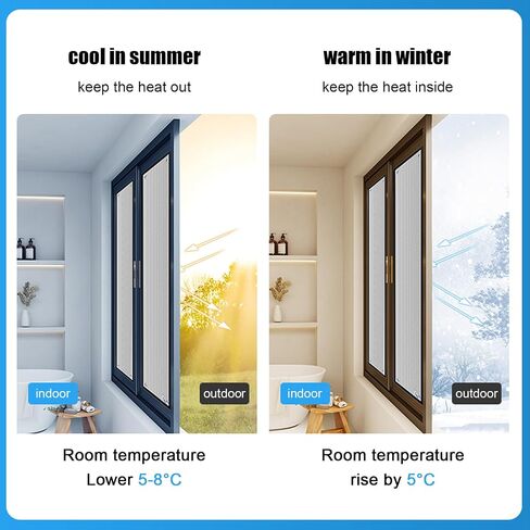 Aluminum Foil Thermal Insulation Reflective Window Film,Privacy Film for Glass Windows,Heat Control Window Tint Film(35x50cm/13.8''x20'') in Kuwait