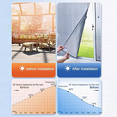 Aluminum Foil Thermal Insulation Reflective Window Film,Privacy Film for Glass Windows,Heat Control Window Tint Film(35x50cm/13.8''x20'') in Kuwait
