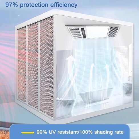 Aluminum Foil Thermal Insulation Reflective Window Film,Privacy Film for Glass Windows,Heat Control Window Tint Film(35x50cm/13.8''x20'') in Kuwait