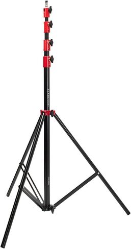 Flashpoint Pro Air-Cushioned Heavy-Duty Light Stand (Red, 13') in Kuwait