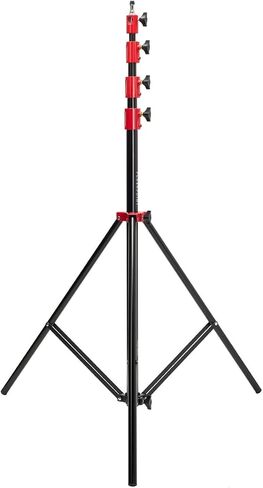 Flashpoint Pro Air-Cushioned Heavy-Duty Light Stand (Red, 13') in Kuwait