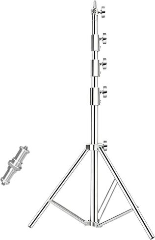 4M Stainless Steel Antenna Tripod Stand for JPC-7, Air Cushioned | Corrosion-resistant Stainless Steel, Air Cushion Buffer, 1/4''&3/8'' Thread Adapter, Wind-resistant, Multi-scene POTA/Field in Kuwait