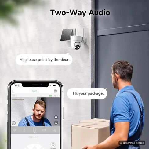Oculview 2K Solar Security Cameras Wireless Outdoor, 4PCS Outdoor Camera Wireless with 360° View, Cameras for Home Security with Color Night Vision, Only Support 2.4GHz Wi-Fi, 4 Pack, White in Kuwait