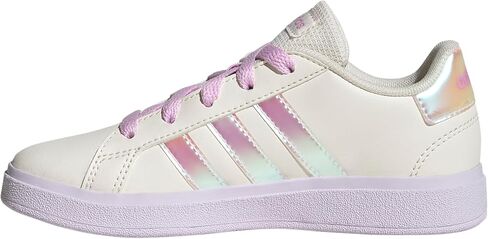 adidas Boys Grand Court 2.0 Lace Up Sneakers Shoes Casual - Black, White in Kuwait