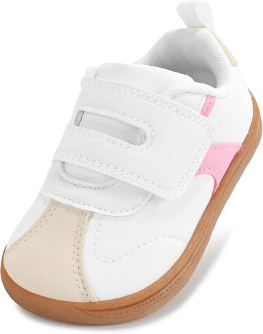 Toddler Wide Toe Walking Sneakers Unisex Tennis Shoe I3-L11 US | Wide Toe Box, Barefoot, Hook & Loop, Flexible, Non Slip, Easy-Clean, Water Resistant, Comfort, Soft, Zero Drop, Lightweight in Saudi Arabia