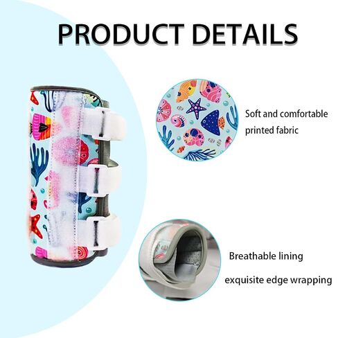 2 Pack Thumb Sucking Stop for Kids Toddlers Nail Biting Treatment Finger Sucking Deterrent Guard Prevention Anti Nose Picking Pediatric Elbow (Ocean) in Kuwait