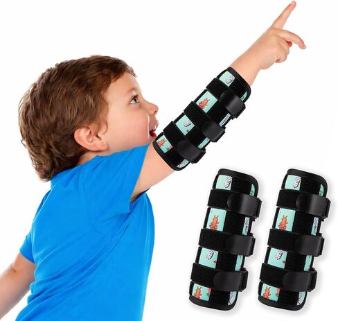 2 PCS Thumb Sucking Guard, Thumb Guard for Thumb Sucking, Nail Biting Treatment for Boys and Girls, Finger Sucking Prevention for Anti Nose Picking, Thumb Sucking Stopper(Cloud & Rainbow) in Kuwait