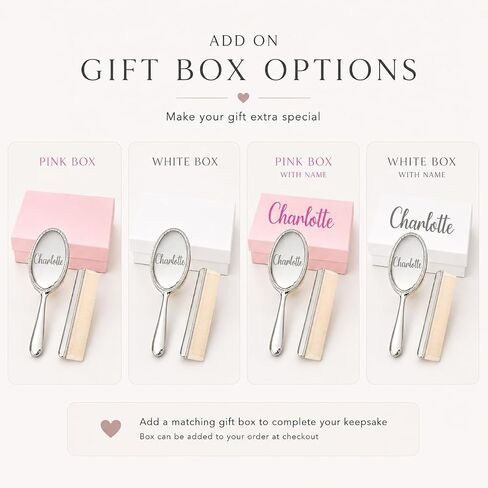 Custom Silver Baby Brush Set – First Birthday Heirloom Gift in Kuwait