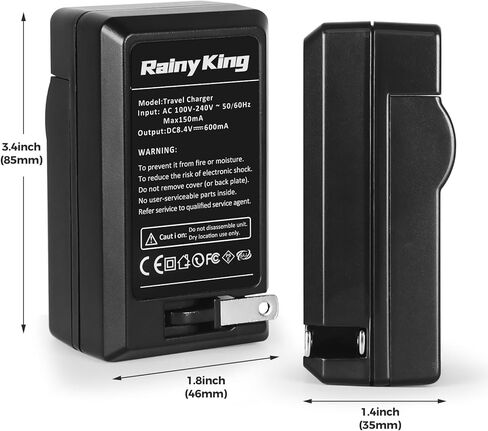 EN-EL3e/EN-EL3/EN-EL3a Battery Charger,Replacement for MH-18, MH-18a,MH-19 Charger, Compatible with Nikon D100, D100 SLR, D200, D300, D300s, D50, D70, D70s, D80, D90, DSLR D700, E880 in Kuwait