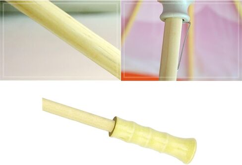 33 Inch White Paper Parasol Umbrella for Wedding Decor & DIY Art - Large Handmade Wooden Frame Sun Wedding Parasols, Asian Party Backdrop Painting Craft Projects in Kuwait