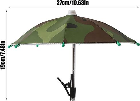 Umbrella for Phone Shade Mobile Phone Clip on Sun Shield | Glare Blocking Cellphone Accessories, Lightweight Travel Supplies for Car Beach Pool Camping in Kuwait