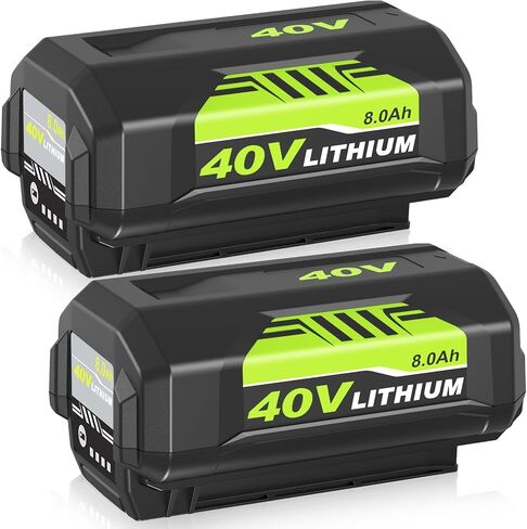 2Pack 7500mAh OP4026A Replacement for Ryobi 40V Battery and OP401 Charger | High CapacityCompatible with Ryobi 40 Volt Battery Lithium OP40261 OP4050 OP4040 OP40401 OP40201 OP40601 Cordless Power Tools in Saudi Arabia