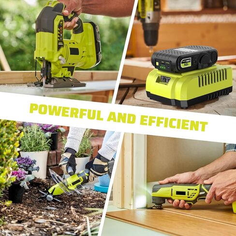 Abeden 3.0Ah بديل لشاحن بطارية Ryobi 18V ومجموعة البطارية مع منفذ USB، متوافق مع Ryobi 18 Volt P102 P103 P104 P105 P107 P108 P109 P190 P191 P122 أدوات كهربائية لاسلكية in Kuwait