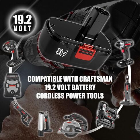 【2 Pack Upgrade 4.5Ah】C3 Replacement for Craftsman 19.2 Volt Batteries | Compatible with Craftsman 19.2 Volt Batteries DieHard 130279005 315.113753 315.115410 315.11485 1323903 Cordless Power Tools in Kuwait