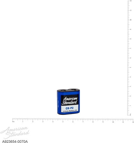 American Standard A923654-0070A Selectronic Battery 6 VCR-P2, Black in Kuwait