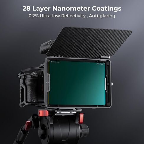 K&F CONCEPT 4" x 5.65" Square ND16 Filter Compatible with Matte Box | Ultra-Slim Optical Glass Square Cinema Neutral Density Filter with 28-Multi Coated for Matte Box-FM701 in Kuwait