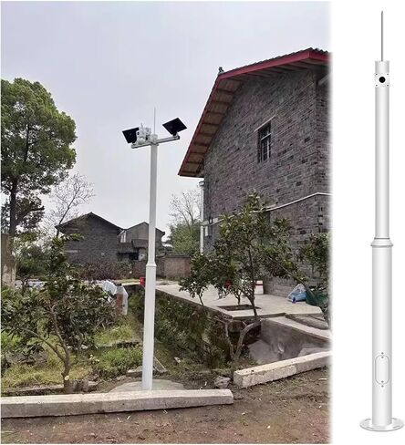 This Security Camera Pole Outdoor, Universal Floor Holder for Outdoor Security Cameras, Multi-Section Design for Residential Front Door Monitoring in Kuwait