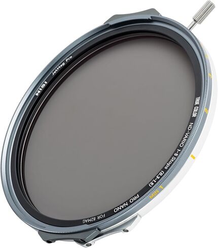 NiSi JetMag Pro 82MAG True Color Variable 1-5 Stops, Magnetic VND Filter | 82MAG Adapter Ring Required, ND2-ND32 Adjustable Neutral Density w/ Built-In Polarizer, Nano Coated Optical Glass in Kuwait