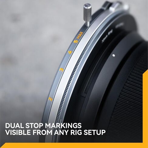 NiSi JetMag Pro 82MAG True Color Variable 1-5 Stops, Magnetic VND Filter | 82MAG Adapter Ring Required, ND2-ND32 Adjustable Neutral Density w/ Built-In Polarizer, Nano Coated Optical Glass in Kuwait