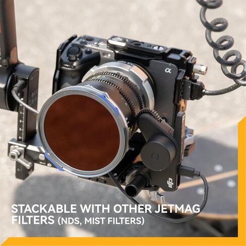 NiSi JetMag Pro 82MAG True Color Variable 1-5 Stops, Magnetic VND Filter | 82MAG Adapter Ring Required, ND2-ND32 Adjustable Neutral Density w/ Built-In Polarizer, Nano Coated Optical Glass in Kuwait