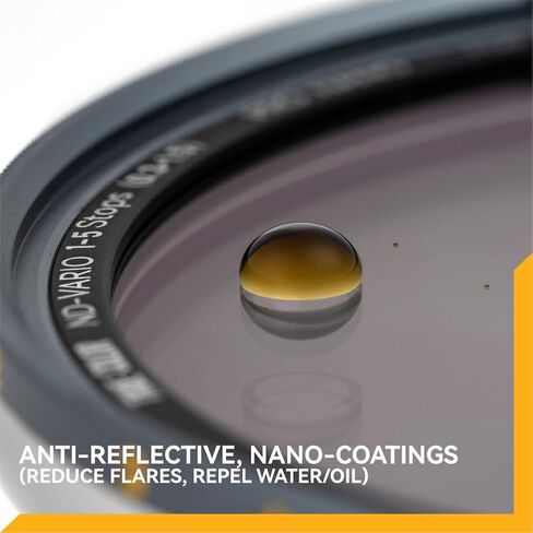 NiSi JetMag Pro 82MAG True Color Variable 1-5 Stops, Magnetic VND Filter | 82MAG Adapter Ring Required, ND2-ND32 Adjustable Neutral Density w/ Built-In Polarizer, Nano Coated Optical Glass in Kuwait