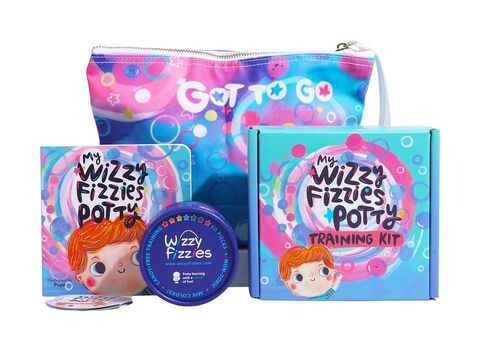 Potty Training Kit - 60 Color-Changing Fizzy Potty Training Stars, Storybook & Waterproof Travel Bag - Non-Toxic Reward for Toddler Boys & Girls, Home or On the Go in Kuwait