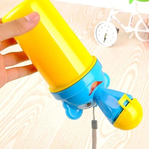 [500ML] Portable Baby Child Kids Travel Potty with Clean Brush,Hygienic Leak Proof Urinal Emergency Toilet for Camping,Car Travel,Outside,Park.Kid Toddler Pee Training Cup,Pee Bottle for Kids,Boy in Kuwait