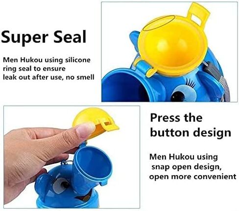 [500ML] Portable Baby Child Kids Travel Potty with Clean Brush,Hygienic Leak Proof Urinal Emergency Toilet for Camping,Car Travel,Outside,Park.Kid Toddler Pee Training Cup,Pee Bottle for Kids,Boy in Kuwait
