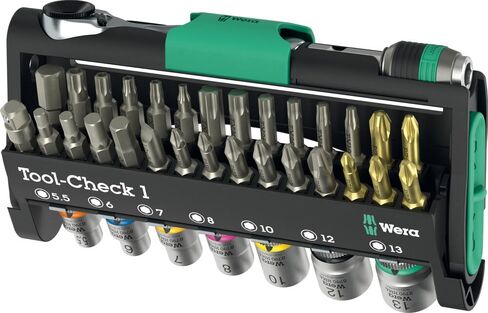 Wera 05073220001 Tool-Check 1 Bits Assortment With Ratchet + Sockets in Kuwait