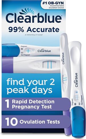 Clearblue Ovulation Complete Starter Kit, 10 Ovulation Tests and 1 Pregnancy Test in Kuwait